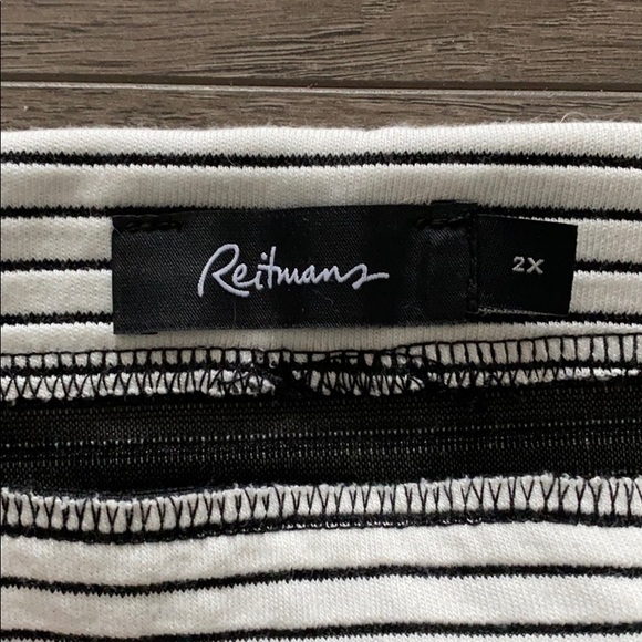 Striped elastic skirt - Picture 2 of 4